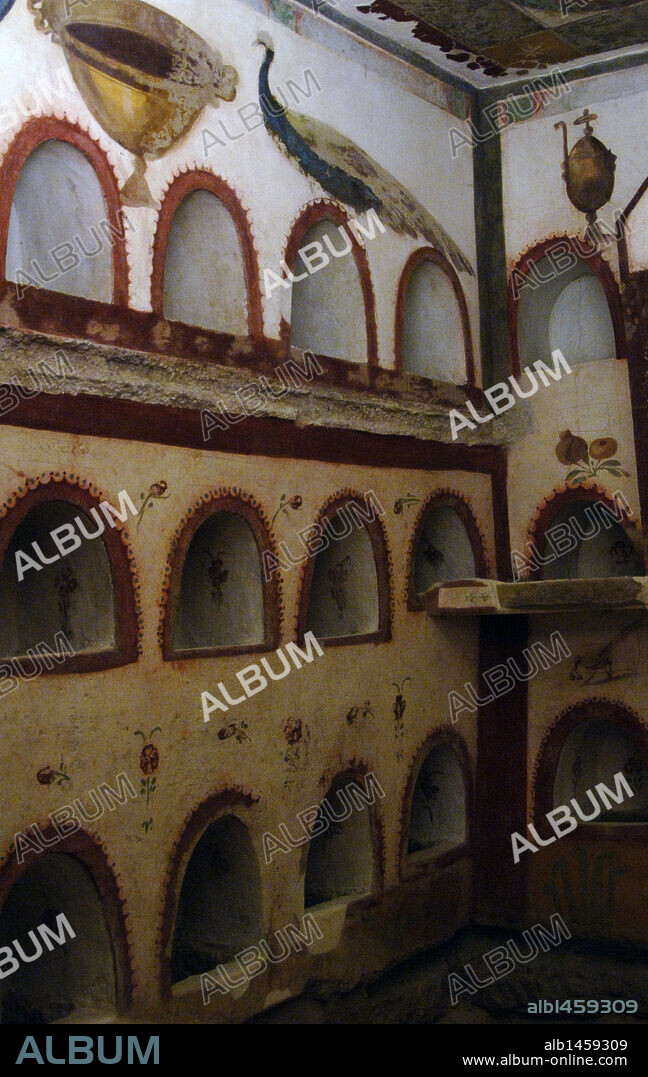 Columbarium. National Roman Museum. Baths of Diocletian. Rome. Italy.