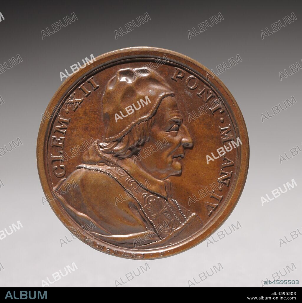 Portrait of Pope Clement XII Corsini (obverse and reverse), 1734.