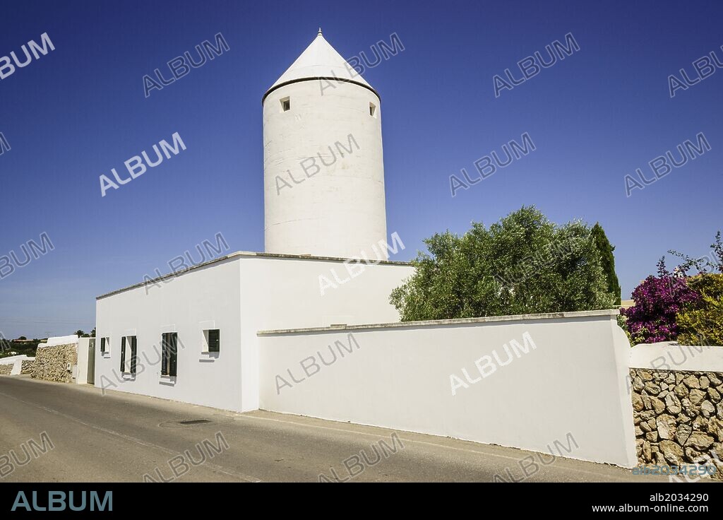 Molino de Es Cós, Alaior, Menorca, Islas Baleares, españa.