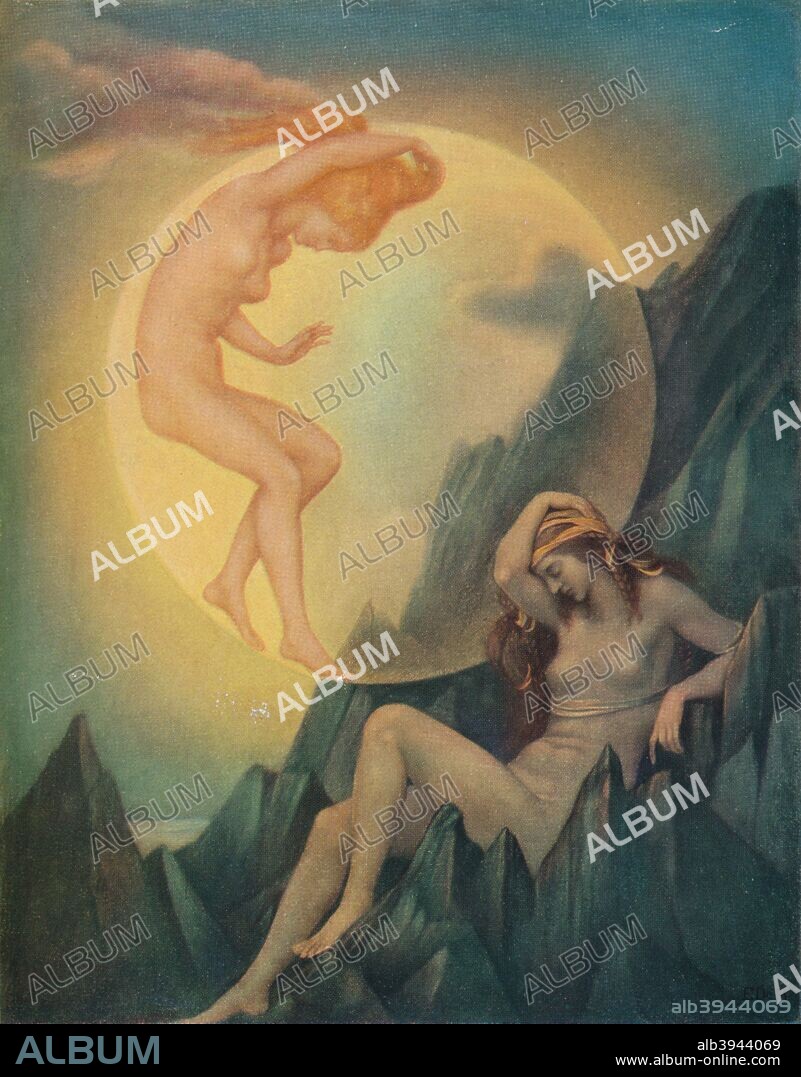 'Sleeping Earth and Wakening Moon', c1905. From The Studio Volume 79, [London Offices of the Studio, London, 1920].