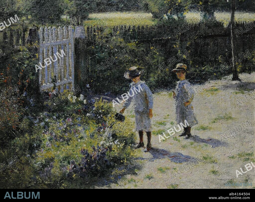 Wladyslaw Podkowinski (1866-1895). Polish painter. Children in the Garden, 1892. National Museum. Warsaw. Poland.