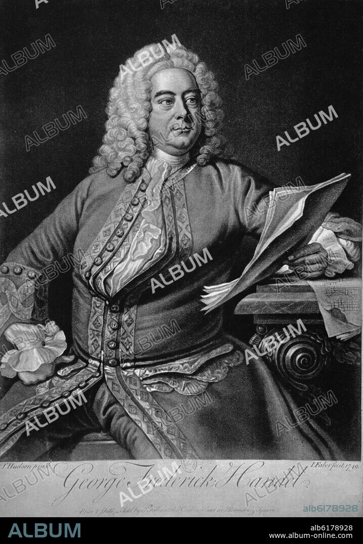 GEORG HANDEL (1685-1759) COMPOSITOR ALEMAN BARROCO.