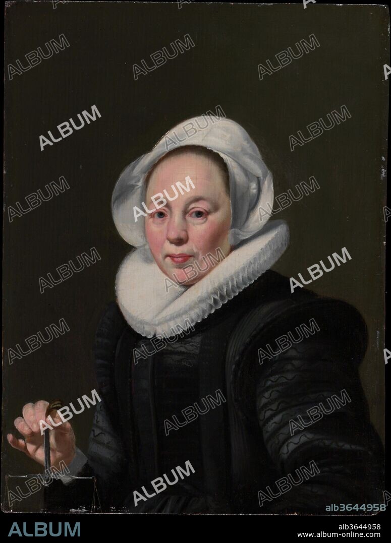 Portrait of a Woman with a Balance. Artist: Thomas de Keyser (Dutch, Amsterdam (?) 1596/97-1667 Amsterdam). Dimensions: 9 1/8 x 6 7/8 in. (23.2 x 17.5 cm). Date: ca. 1625-26.
The man is a shell collector, in an age when foreign trade opened up a wide world of natural curiosities. His wife holds a balance, symbolizing the virtue of temperance. De Keyser was one of the leading portraitists in Amsterdam during the 1620s and 1630s. He is best known for small full-length portraits, but he also painted large group portraits and small bust- and half-length portraits.