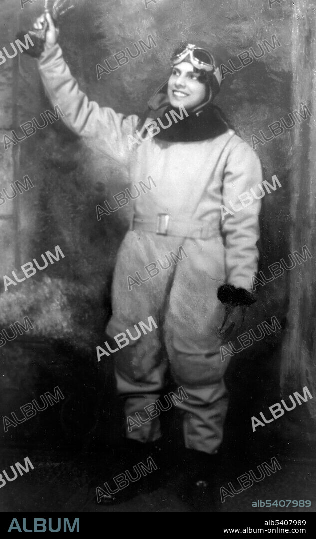 Willa Beatrice Brown (January 22, 1906 – July 18, 1992) was an American aviator, lobbyist, teacher, and civil rights activist. She was the first African-American woman to earn her pilot's license in the United States, the first African-American woman to run for the United States Congress, the first African-American officer in the US Civil Air Patrol, and the first woman in the United States to have both a pilot's license and a mechanic's license. A lifelong advocate for gender and racial equality in flight and in the military, Brown not only lobbied the government to integrate the U.S. Army Air Corp and include African-Americans in the Civilian Pilot Training Program (CPTP), but also co-founded the Cornelius Coffey School of Aeronautics with Cornelius Coffey, which was the first private flight training academy in the United States owned and operated by African-Americans. She trained hundreds of pilots, several of whom would go on to become Tuskegee Airmen.  Brown remained politically and socially active in Chicago. She organized flight schools for children, she ran for Congress three times (1946, 1948, and 1950), she was an active member of the Westside Community Church, and she taught in the Chicago Public School System until 1971, when she retired at the age of 65. She died in 1992 at the age of 86. No photographer credited, undated.