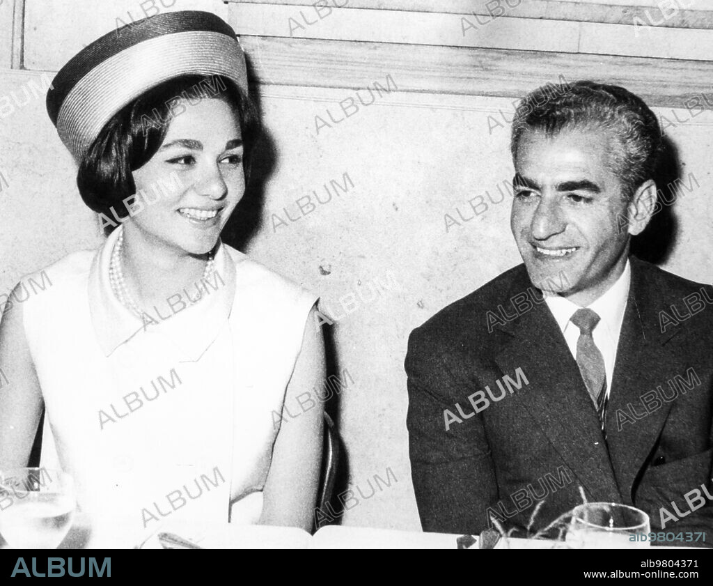 Mohammed Reza Pahlavi and Farah Diba, tehran, iran, 1959.