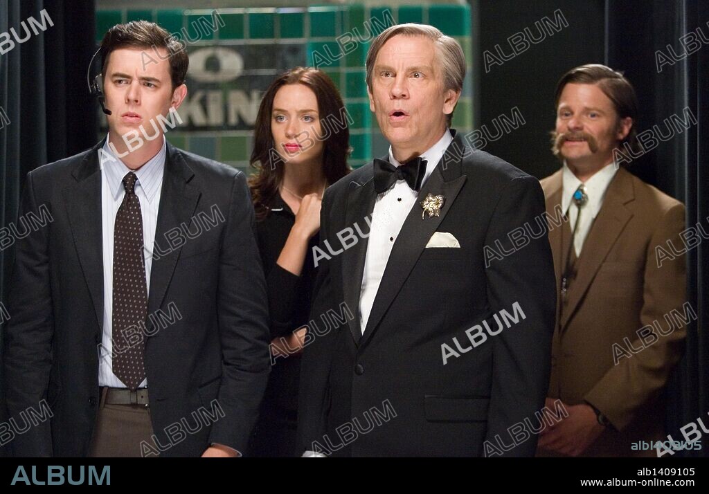 COLIN HANKS, EMILY BLUNT, JOHN MALKOVICH und STEVE ZAHN in THE GREAT BUCK HOWARD, 2008, unter der Regie von SEAN MCGINLY. Copyright MAGNOLIA PICTURES.
