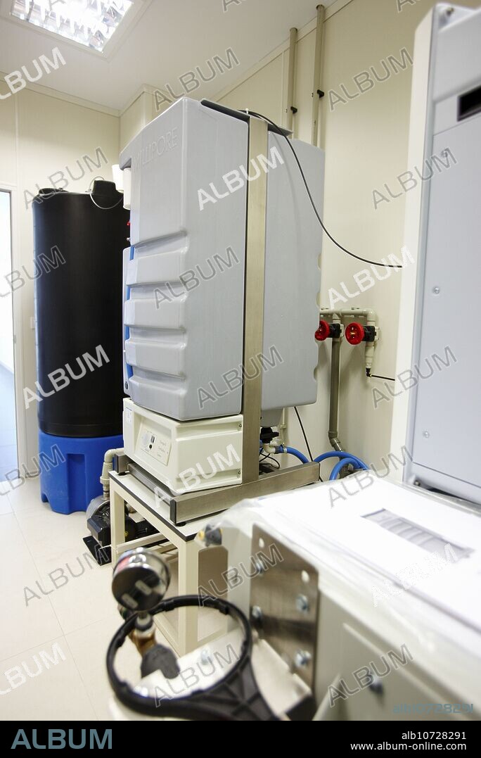 Water treatment plant, reverse osmosis, Azti-Tecnalia, Marine and Food Research Technological Centre, Derio, Biscay, Basque Country, Spain.