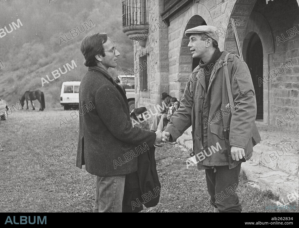 EUSEBIO PONCELA and LUIS HOSTALOT in WERTHER, 1986, directed by PILAR MIRO.