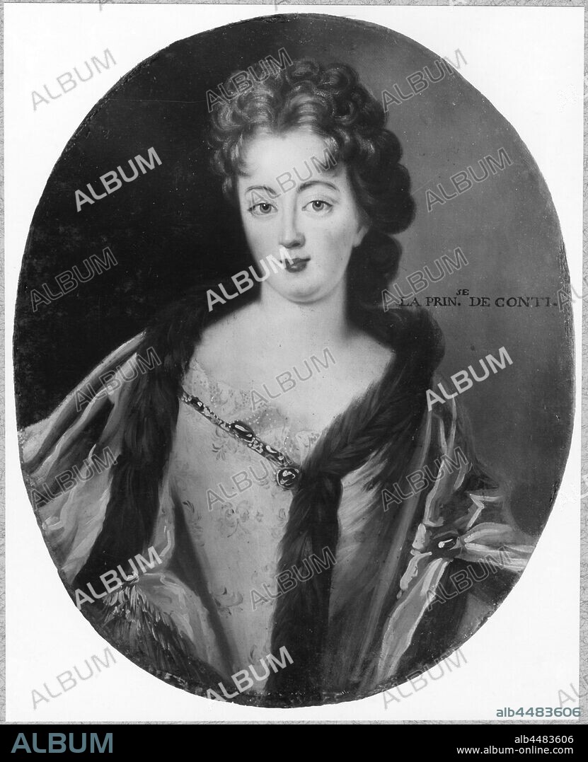 La Princesse de Conti, troll, Marie-Anna (1666-1739), wealthy with Ludvig Armand I, prince of Conti, painting, oil on canvas mounted on masonite, Height, 41 cm (16.1 inches), Width, 33 cm (12.9 inches), Inscriptions, Inscription, 'LA PRINS.SE DE CONTI'.