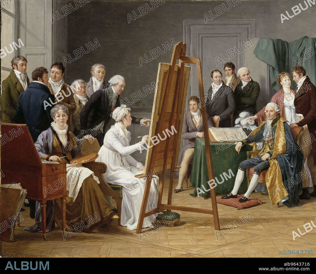 MARIE-GABRIELLE CAPET. Studio Scene (Adélaïde Labille-Guiard Portrays Joseph-Marie Vien).