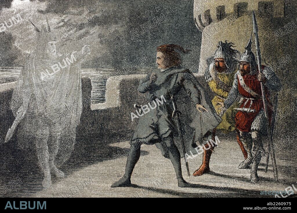 Hamlet Sees The Ghost Of His Father In Hamlet.