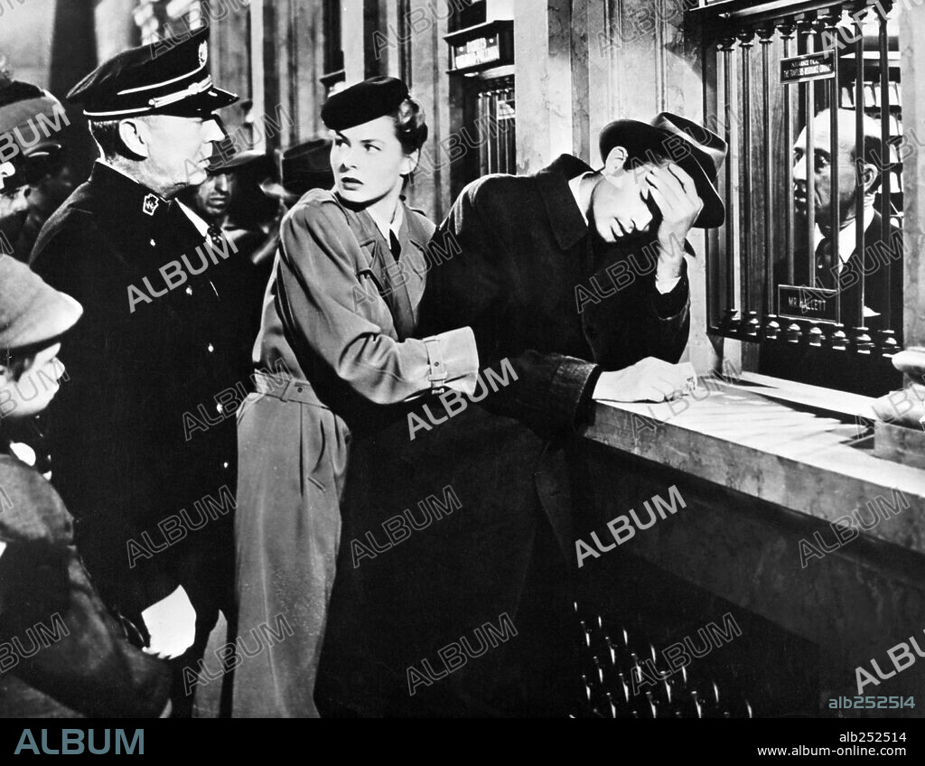 GREGORY PECK and INGRID BERGMAN in SPELLBOUND, 1945, directed by ALFRED HITCHCOCK. Copyright Selznick International Pictures/Vanguard Films.