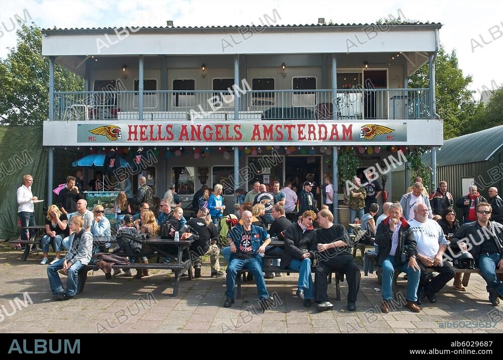 Netherlands, Amsterdam, Angels Place, Hells Angels clubhouse, open house.