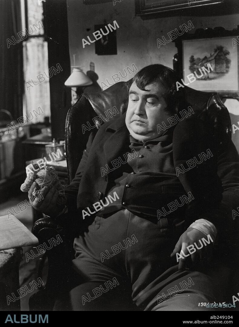 FRANCIS L. SULLIVAN in OLIVER TWIST, 1948, directed by DAVID LEAN. Copyright CINEGUILD/RANK.