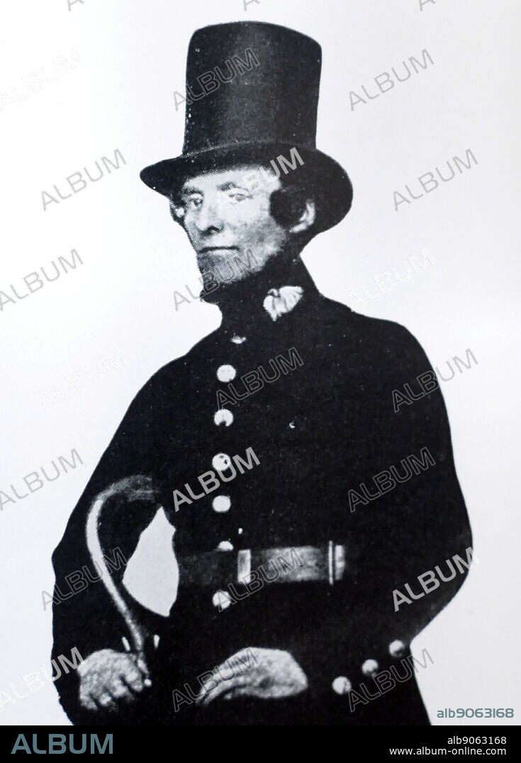 Photograph showing a Peeler (early police officer). The Metropolitan Police Service was founded in 1829 by Robert Peel under the Metropolitan Police Act 1829 and on 29 September of that year, the first constables of the service appeared on the streets of London in 1839.