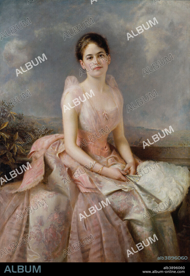 EDWARD HUGHES. Juliette Gordon Low. Date/Period: 1887. Painting. Oil on canvas. Height: 1,334 mm (52.51 in); Width: 965 mm (37.99 in).