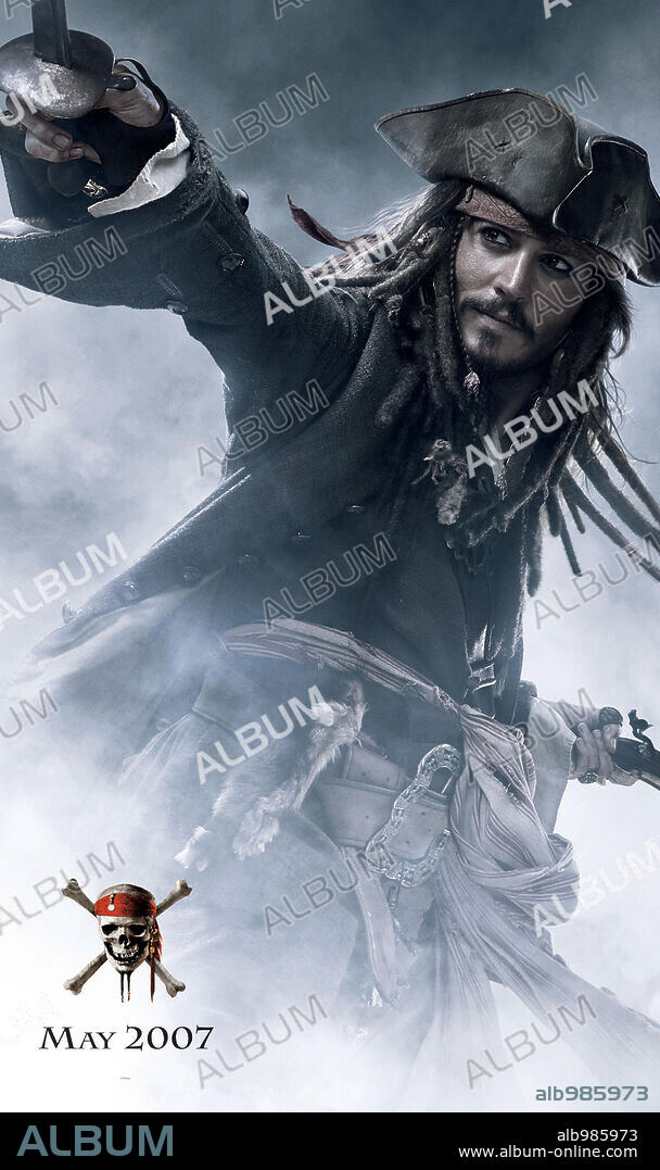 Poster de PIRATAS DEL CARIBE: EN EL FIN DEL MUNDO, 2007 (PIRATES OF THE CARIBBEAN: AT WORLDS END), dirigida por GORE VERBINSKI. Copyright WALT DISNEY PICTURES.