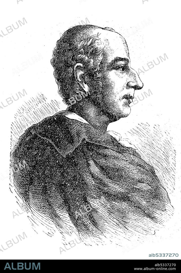 Johann Heinrich Jung, Jung-Stilling, September 12, 1740 - April 2, 1817, German ophthalmologist, constitutional lawyer, economist, and pietist, mystical-spiritualist writer  /  Johann Heinrich Jung, Jung-Stilling, 12. September 1740 - 2. April 1817, deutscher Augenarzt, Staatsrechtler, Wirtschaftswissenschaftler und pietistischer, mystisch-spiritualistischer Schriftsteller, Historisch, historical, digital improved reproduction of an original from the 19th century / digitale Reproduktion einer Originalvorlage aus dem 19. Jahrhundert,.