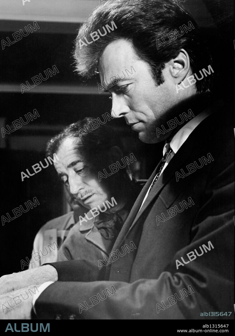 CLINT EASTWOOD y DON SIEGEL en LA JUNGLA HUMANA, 1968 (COOGAN'S BLUFF), dirigida por DON SIEGEL. Copyright UNIVERSAL PICTURES.
