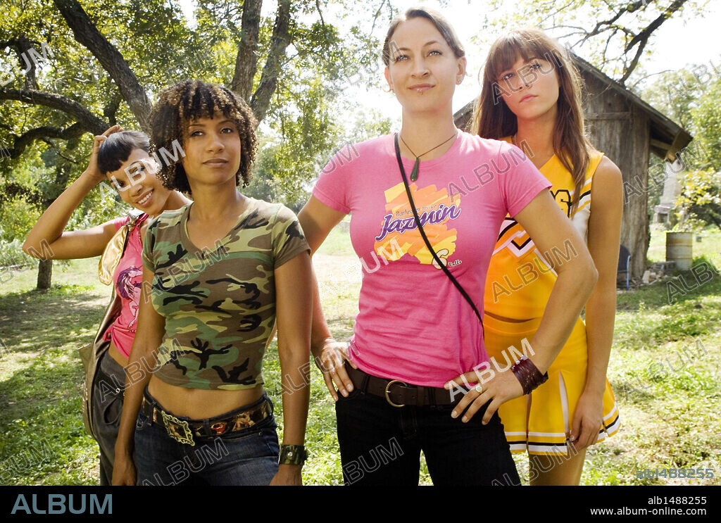MARY ELIZABETH WINSTEAD, ROSARIO DAWSON, TRACIE THOMS und ZOE BELL in GRIND HOUSE - PLANET TERROR, 2007 (GRINDHOUSE-DEATH PROOF), unter der Regie von QUENTIN TARANTINO. Copyright DIMENSION FILMS/A BAND APART/BIG TALK PRODUCTIONS/DARTMOUTH.