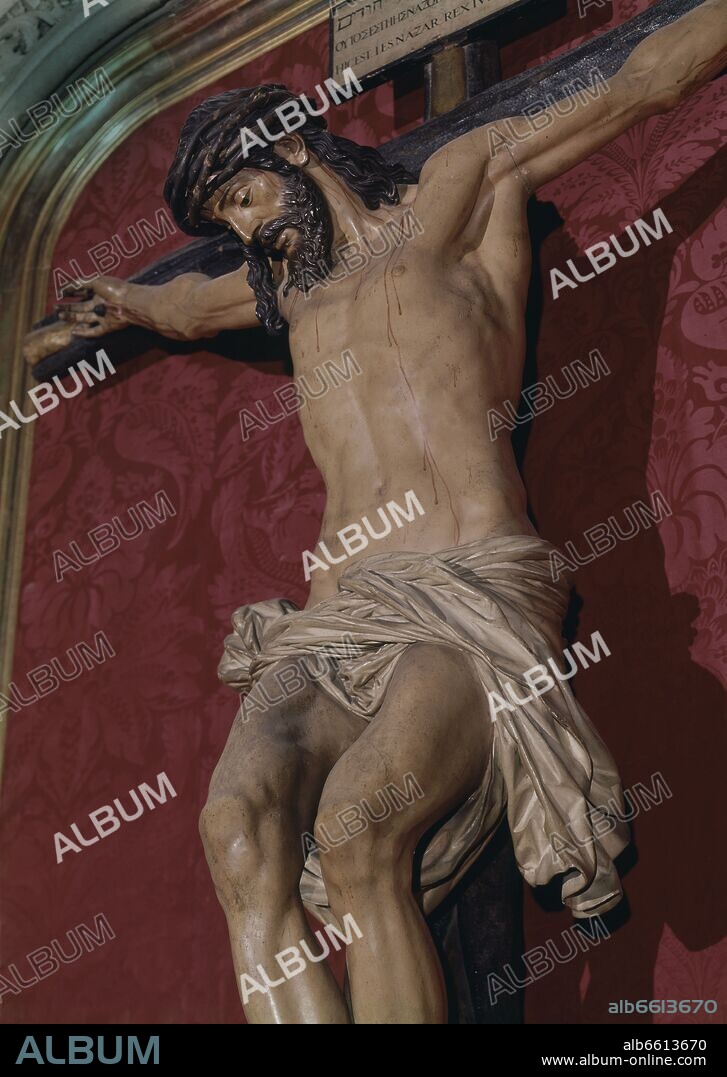 JUAN MARTÍNEZ MONTAÑÉS. CRISTO DE LA CLEMENCIA EN SACRISTIA DE LOS CALICES - 1603 - Det del nº16952.