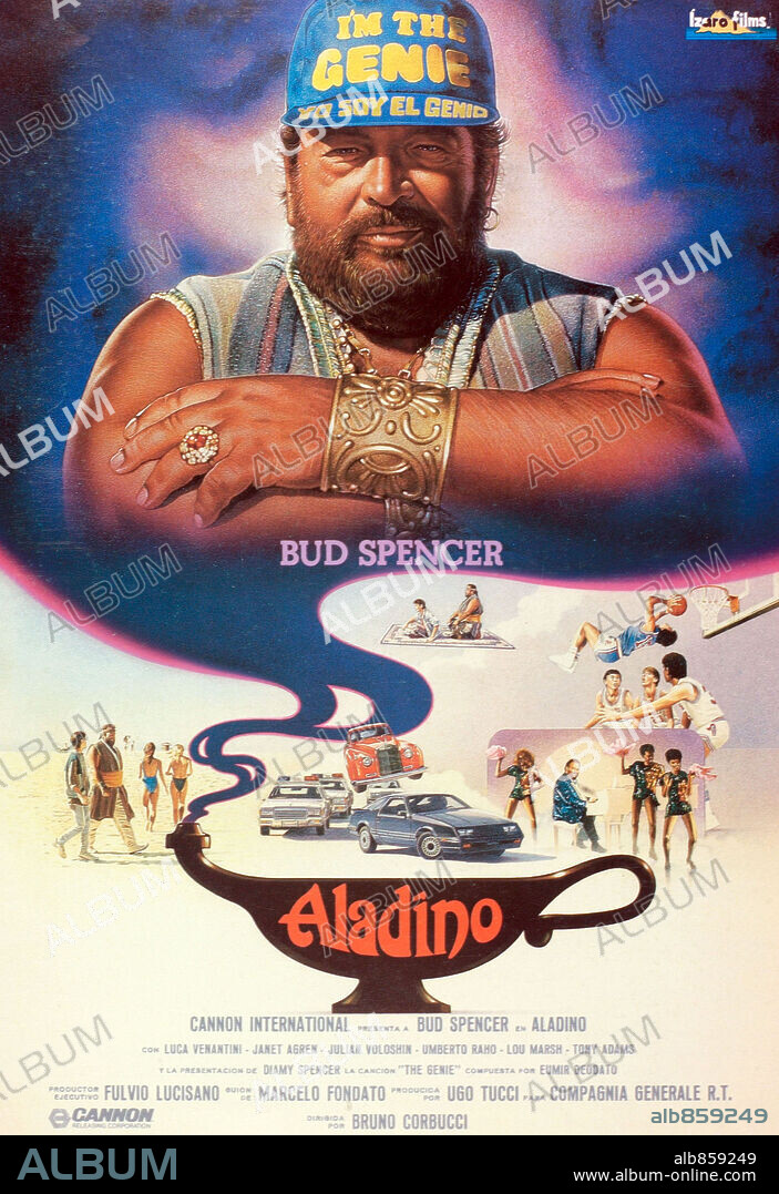 Poster of ALADDIN, 1986 (SUPERFANTAGENIO), directed by BRUNO CORBUCCI. Copyright ITALIAN INTERNATIONAL FILM.