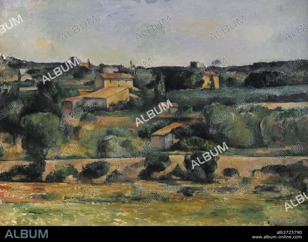 Paul Cézanne (1839-1906). Pintor francés postimpresionista. Paisaje del oeste de Aix-en-Provence, hacia 1878. Museo Wallraf-Richartz. Colonia. Alemania.