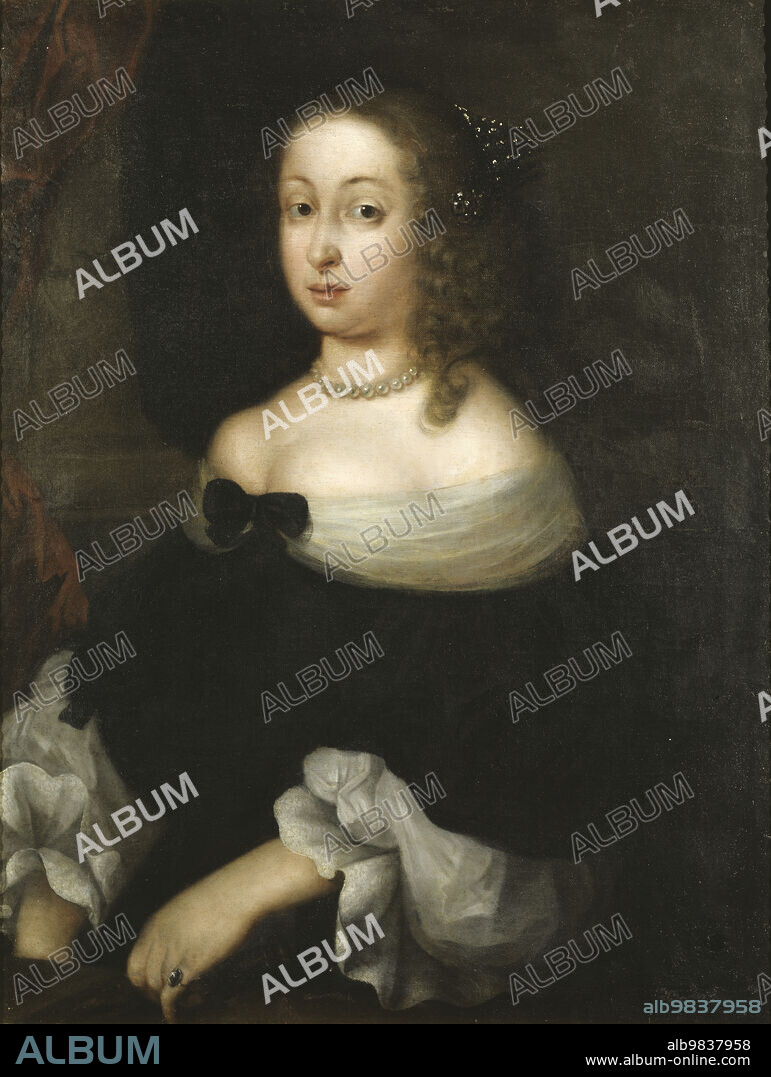 NICOLAS VALLARI. Hedvig Eleonora, 1636-1715, Queen of Sweden, Princess of Holstein-Gottorp, mid-17th century.