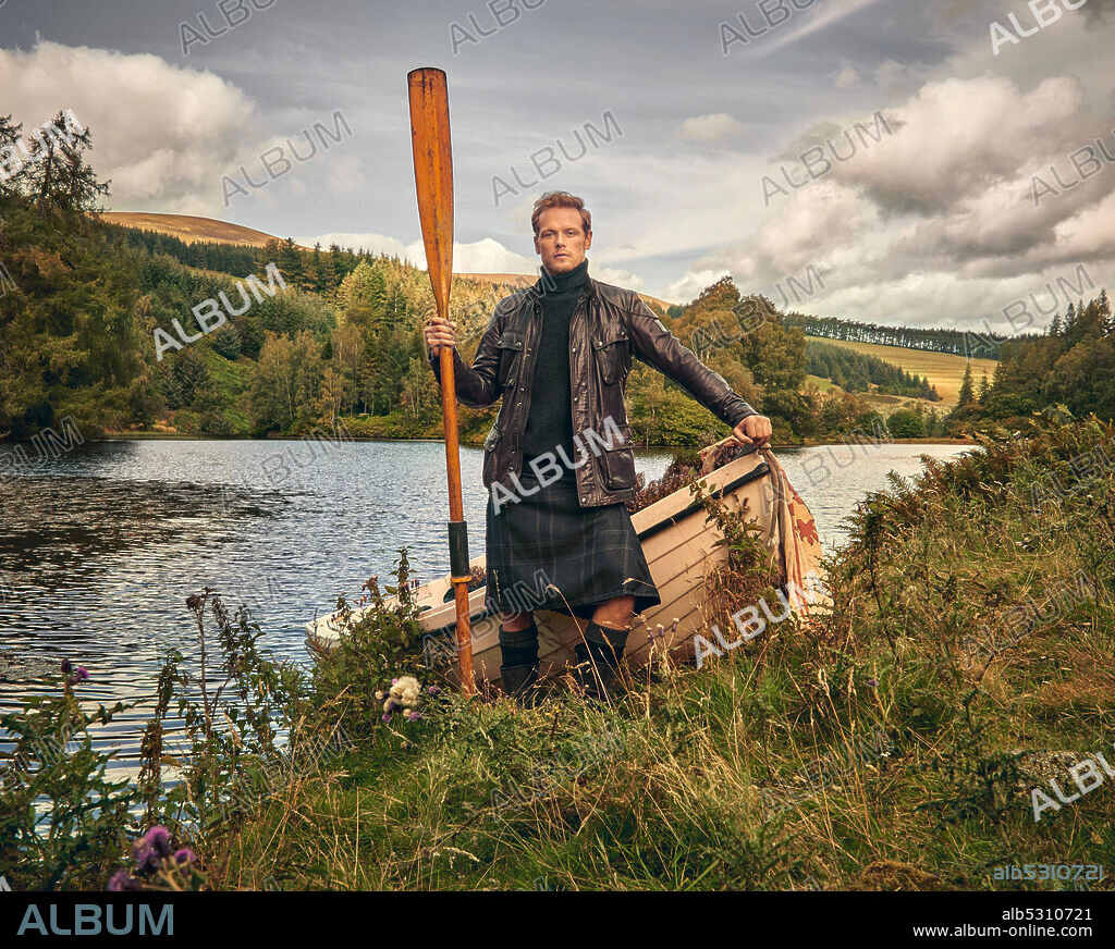 SAM HEUGHAN in MEN IN KILTS: A ROADTRIP WITH SAM AND GRAHAM, 2021, directed by KEVIN JOHNSTON. Copyright Sony Pictures Television / Starz!.