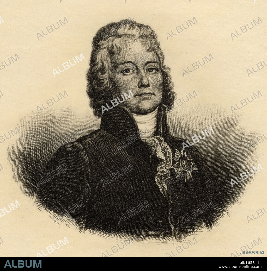 Charles Maurice de Talleyrand-Perigord, 1754-1838. French politician and diplomat.Photo-etching after the painting by Lacour.From the book ' Lady Jackson's Works XIII. The Court of the Tuileries I' Published London 1899.