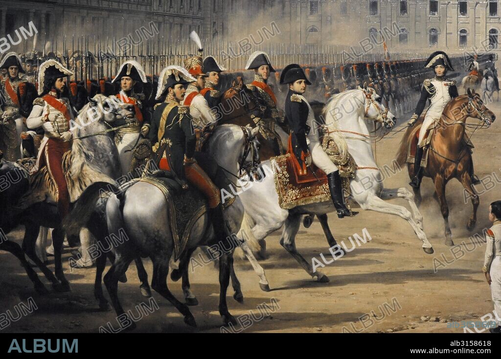 Horace Vernet (1789-1863). French painter. Invalid Handing a Petition to Napoleon at the Parade in the Court of the Tuileries Palace, 1838. Detail. Oil on canvas. The State Hermitage Museum. Saint Petersburg. Russia.