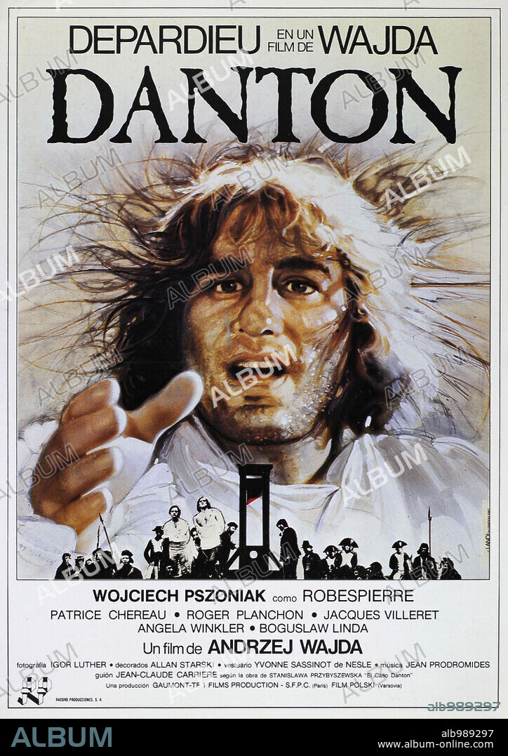 Affiche de DANTON, 1983, réalisé par ANDRZEJ WAJDA. Copyright FILMS DU LOSANGE/GROUPE X/GAUMONT.