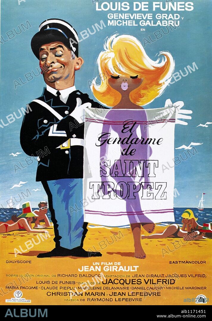Poster of THE GENDARME OF ST. TROPEZ, 1964 (LE GENDARME DE ST. TROPEZ), directed by JEAN GIRAULT. Copyright FRANCA FILM.