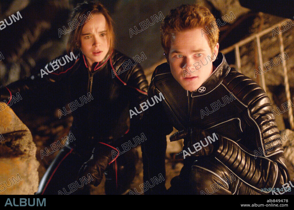 ELLIOT PAGE, HALLE BERRY, HUGH JACKMAN et SHAWN ASHMORE dans X-MEN - L'AFFRONTEMENT FINAL, 2006 (X-MEN: THE LAST STAND), réalisé par BRETT RATNER. Copyright 20TH CENTURY FOX / PERA, DIYAH.