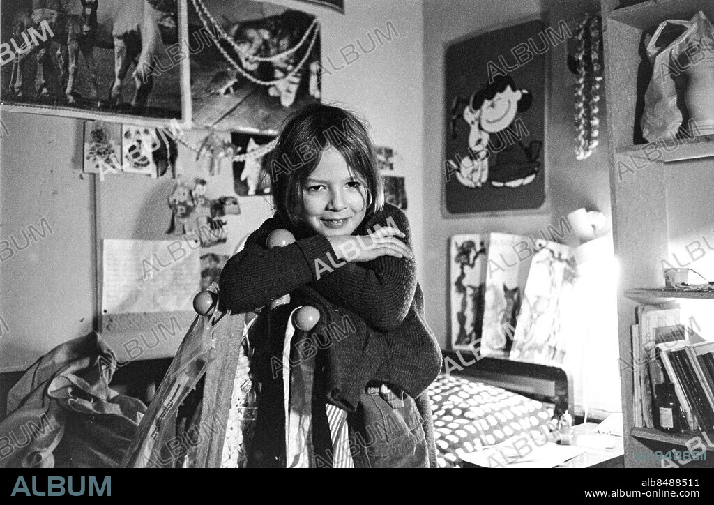 1970-11-11.. Malin Edwall, skådespelerska som spelade flickan Nanna i radioversionen.. Foto: Bertil S-son Åberg / RiR / SVT / Kod: 5600 . Reportage publ. i RiR 49/70 sid. 26-27 inför adventskalendern Regnbågslandet i radio och TV.. RiR 19976 sv/v neg  . Julkalendern.
