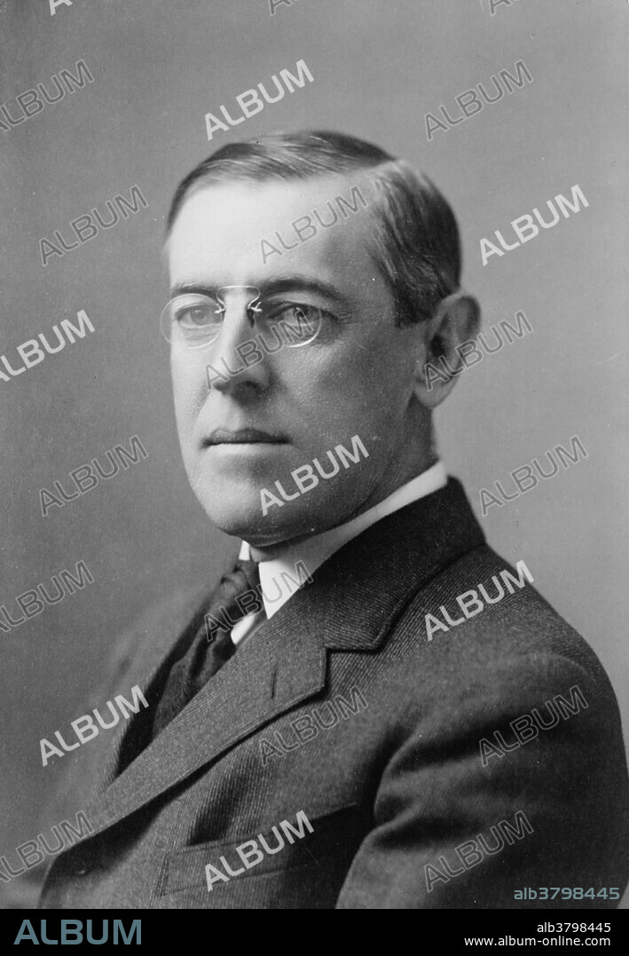Wilson, 1908. Thomas Woodrow Wilson (December 28, 1856 - February 3, 1924) was the 28th President of the USA (1913-21). Wilson was elected President as a Democrat in 1912. Upon taking office he instituted reforms including the changing of the tariff, the revising of the banking system, the checking of monopolies and fraudulent advertising and the prohibiting of unfair business practices. During WWI, he raised billions of dollars through Liberty Bonds, set up the War Industries Board, promoted labor union cooperation, supervised agriculture and food production through the Lever Act, took over control of the railroads, and suppressed anti-war movements. In the late stages of the war, Wilson took personal control of negotiations with Germany, including the armistice. In 1918, he issued his Fourteen Points, his view of a post-war world that could avoid another terrible conflict. In 1919, he went to Paris to create the League of Nations and shape the Treaty of Versailles. For his peace-making efforts, particularly his advocacy of the League of Nations, Wilson was awarded the 1919 Nobel Peace Prize. He died in 1924 at the age of 67.