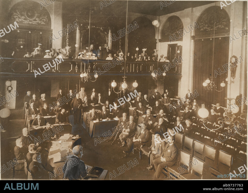 The Hague (Holland), September 1906. Anti-tuberculosis Congress inaugurated with the presence of Prince Henry of Holland.