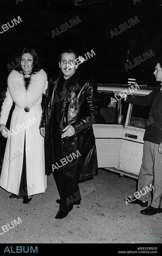 Franca Gandolfi and Domenico Modugno, 60s.