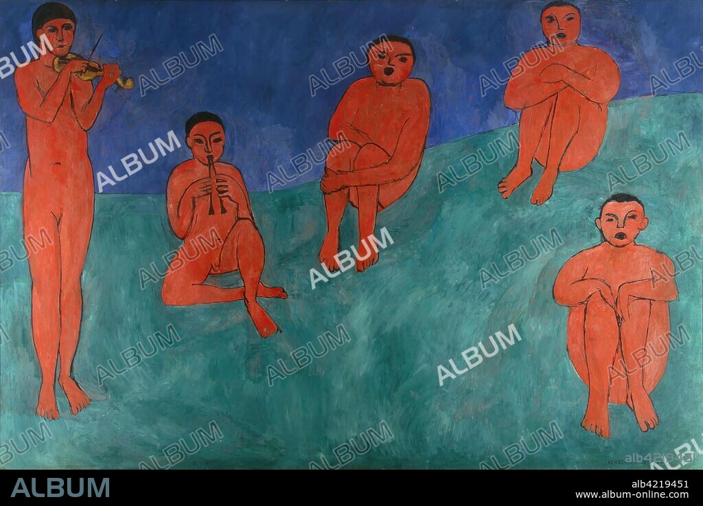 HENRI MATISSE. 'Music'. France, 1910. Dimensions: 260x389 cm.