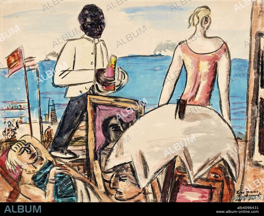 MAX BECKMANN. Zandvoort beach cafe.