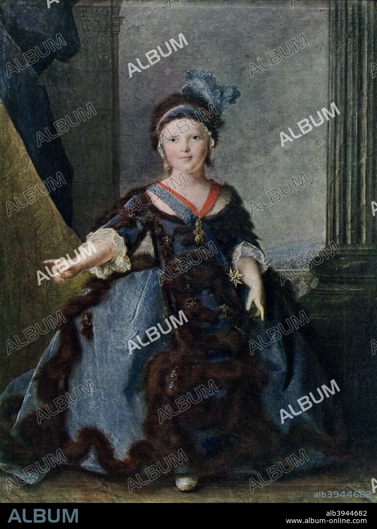 'Louis of France', 1754, (1910). Portrait of Louis-Joseph-Xavier de France, Duke of Burgundy (1751-1761) aged about three. From the collection of the Chateau de Versailles, France. Illustration from The Connoisseur, (July 1910).