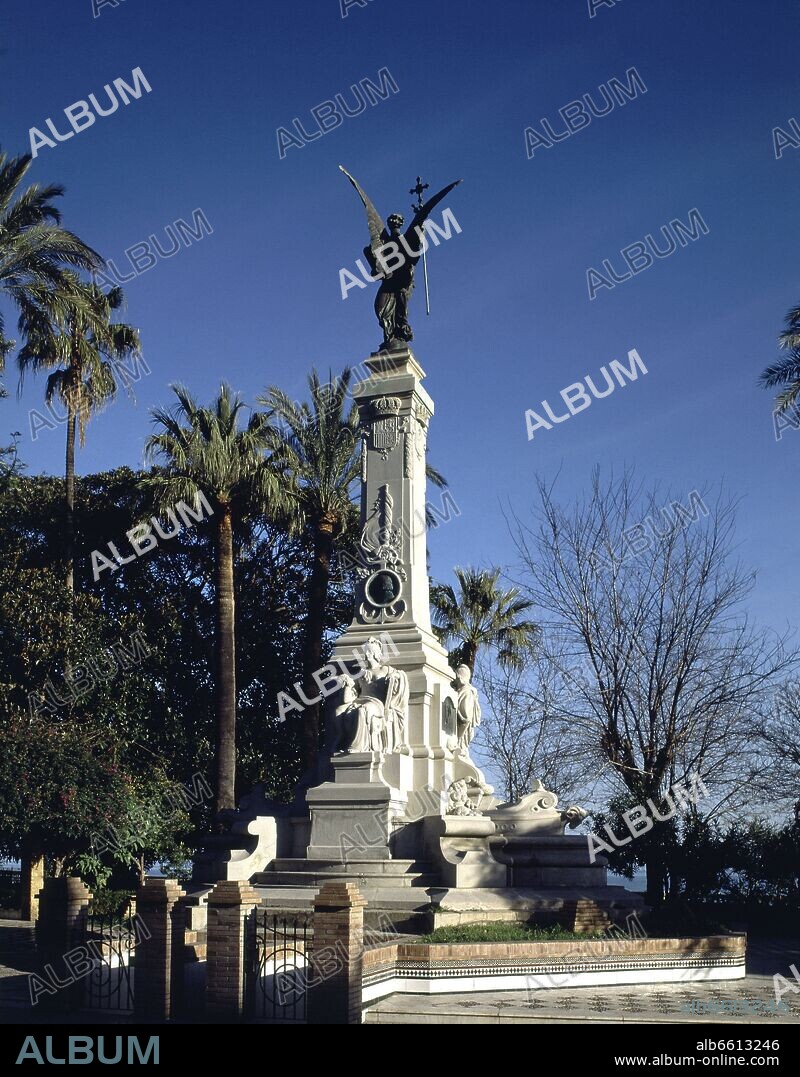 ANTONIO PARERA (1868-1946). MONUMENTO AL MARQUES DE COMILLAS EN LA ALAMEDA APODACA - 1922.