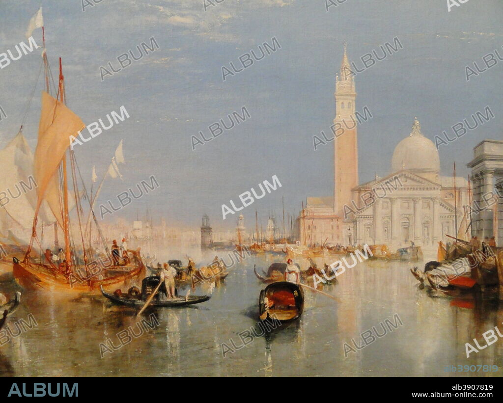J. M. W. TURNER. Venice - The Dogana and San Giorgio Maggiore. Date/Period: 1834. Painting. Oil on canvas. Height: 91.5 cm (36 in); Width: 122 cm (48 in).