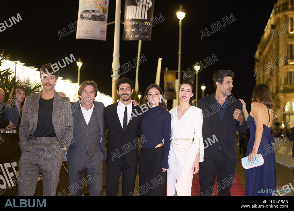 Javier Rey, Antonio de la Torre, Chino Darin, Anna Castillo, Eva Reyes, Cesc Gay, Veronica Echegui attended 'Historias para no contar' Red Carpet during 70th San Sebastian International Film Festival at Victoria Eugenia Theatre on September 23, 2022 in Donostia / San Sebastian, Spain.