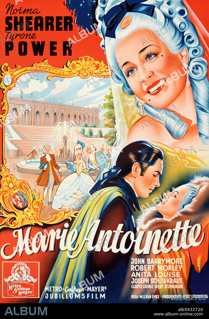 NORMA SHEARER and TYRONE POWER in MARIE ANTOINETTE, 1938, directed by W. S. VAN DYKE. Copyright M.G.M.