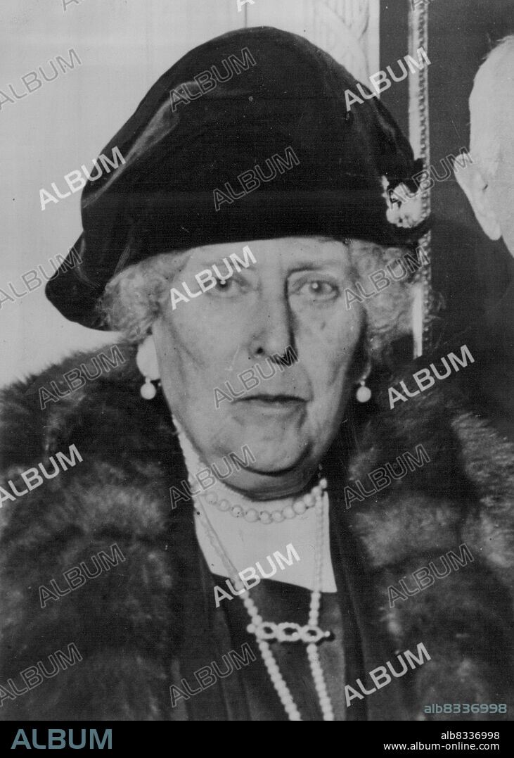 Princess Beatrice died early to-day aged 87. She was great-aunt to the present King, and last surviving child of Queen Victoria. Her daughter, Victoria Eugenie, former Queen of Spain, flew from Switzerland on Tuesday to be with her mother. October 27, 1944.