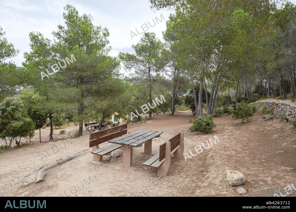 area recreativa Sa Talaia, San Antonio de Portmany, Ibiza, balearic islands, Spain.