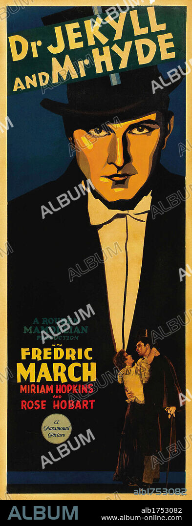 Poster of DR. JEKYLL AND MR. HYDE, 1931, directed by ROUBEN MAMOULIAN. Copyright PARAMOUNT PICTURES.