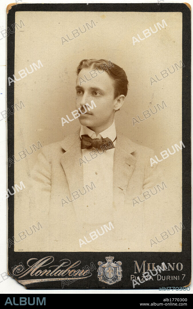 Portrait of Filippo Tommaso Marinetti. Filippo Tommaso Marinetti, Italian poet, writer and dramatist.