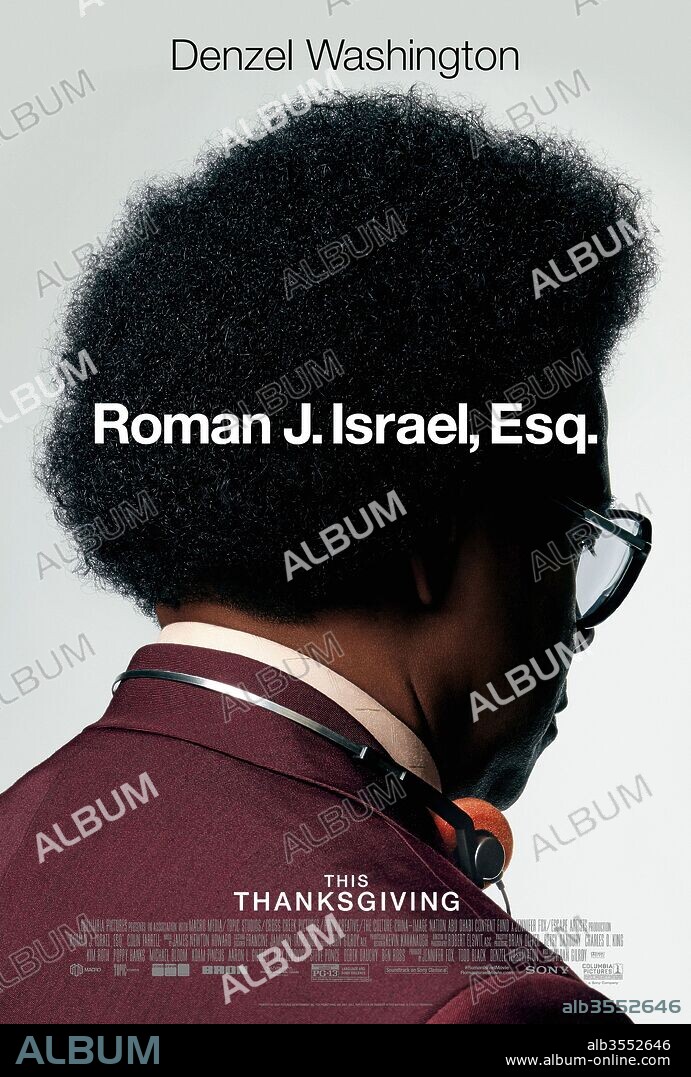 DENZEL WASHINGTON in ROMAN J. ISRAEL, ESQ., 2017, directed by DAN GILROY. Copyright Bron Studios/Cross Creek Pictures.